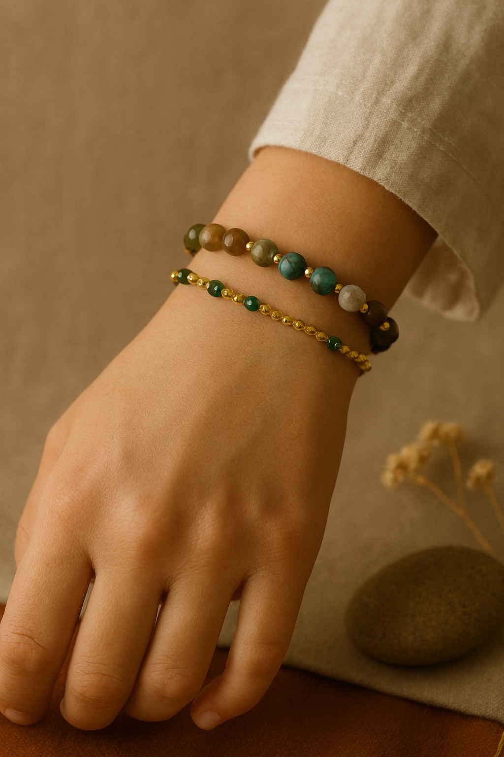 Pulsera de Ágata Natural