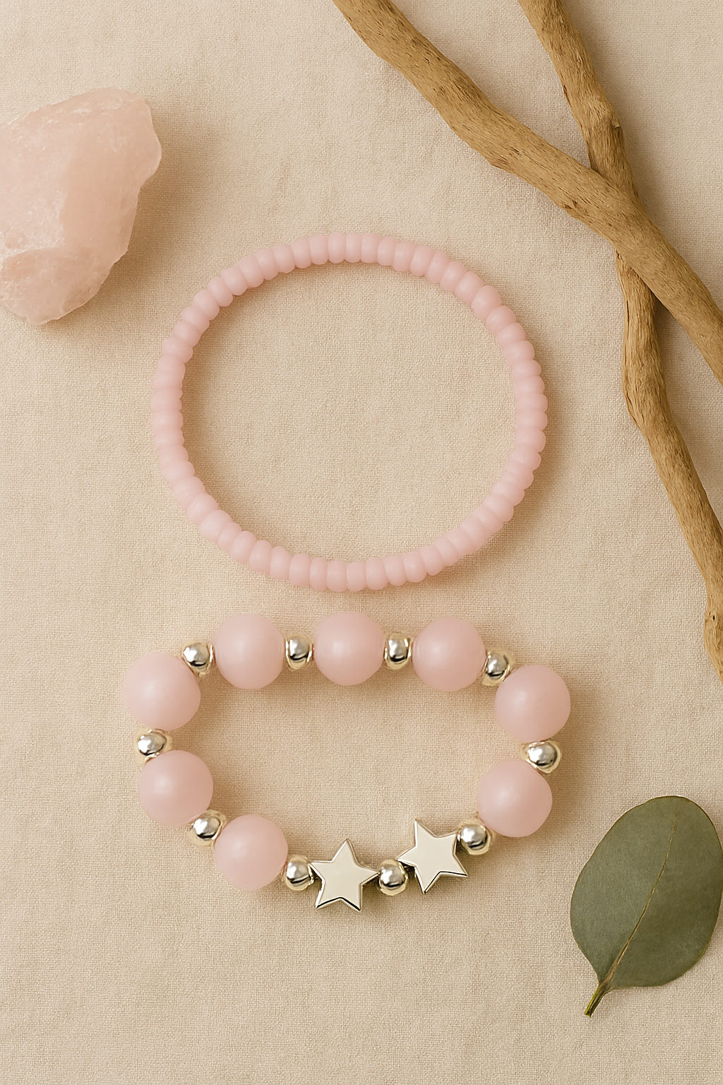 Pulseras de Cuarzo Rosado – Amor y Armonía