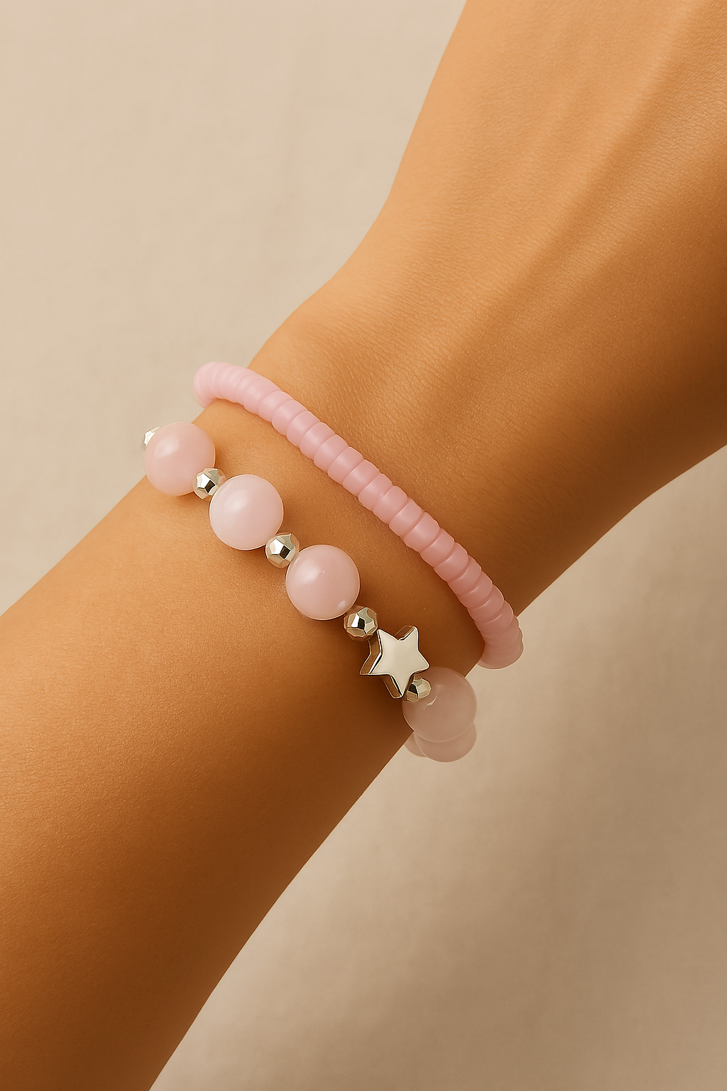 Pulseras de Cuarzo Rosado – Amor y Armonía