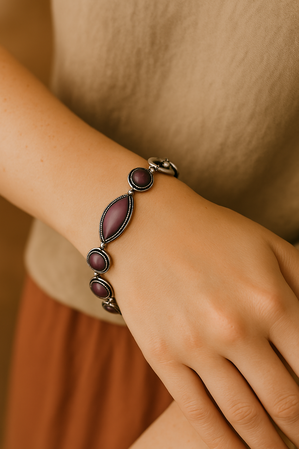 Pulsera de Amatista – Elegancia y Protección